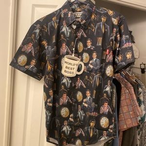 RSVLTS The Office, “Threat Level Midnight” Men’s size Small Short Sleeve Shirt